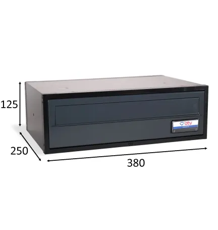 BUZON VIENA DOBLE ACCESO 380X250 ANTRACITA